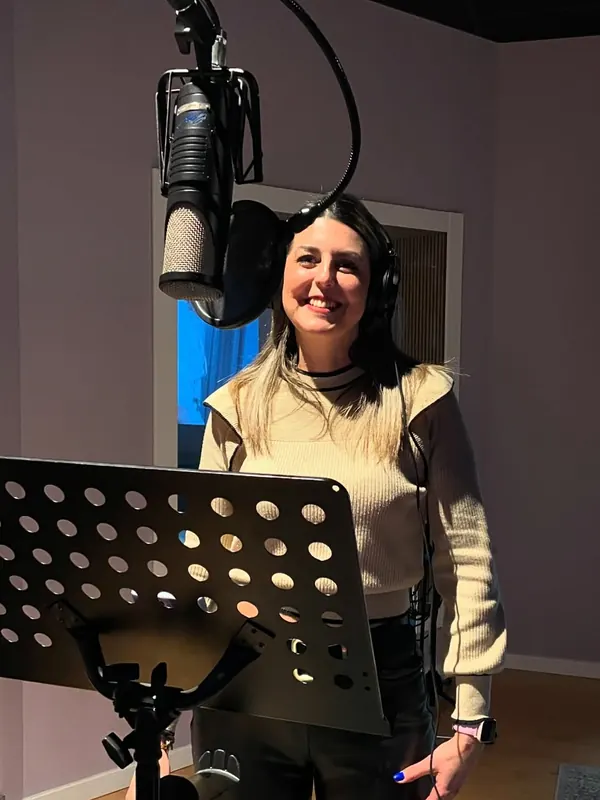 Vocal recording in Room A