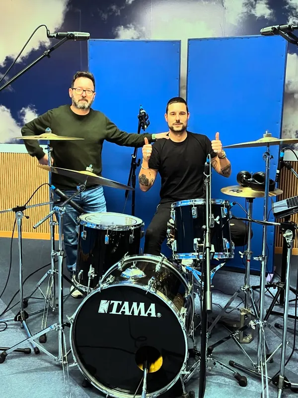 Drum recording in Room B