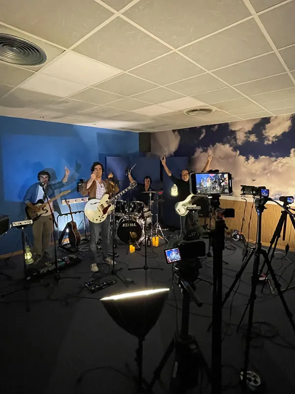 Live recording in Room B