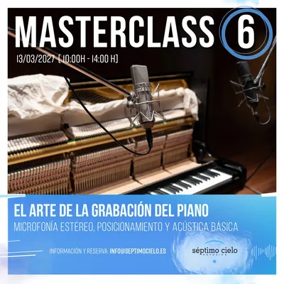 Poster for Masterclass #6: The art of recording piano