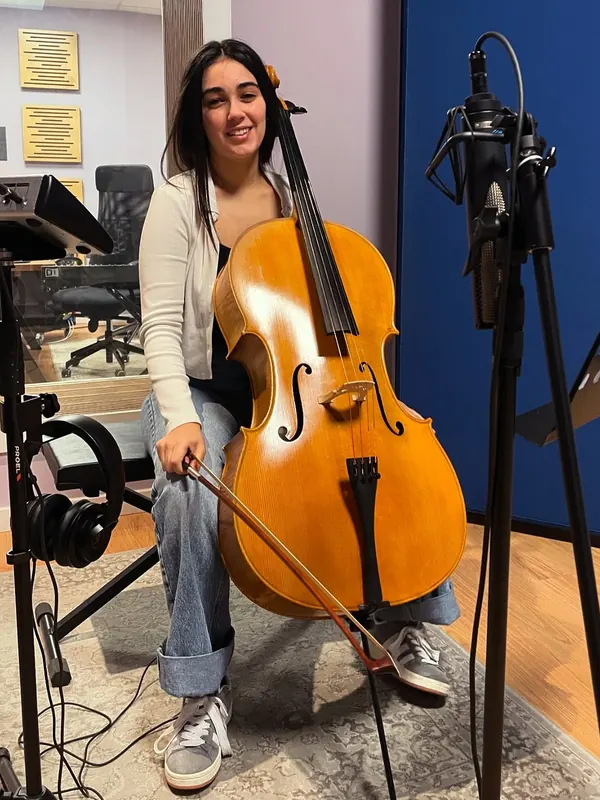 Cello recording in Room M