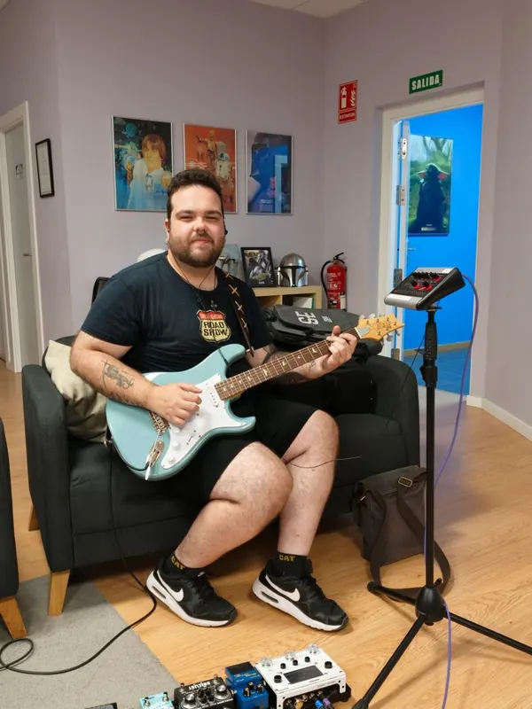 Guitar recording in Room M